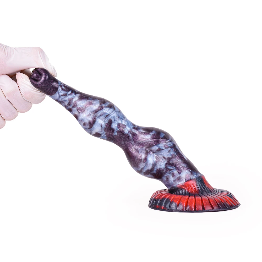 FAAK Fantasy Dog large Knot Dildo With Sucker Silicone Animal Penis Anal Plug Sex Toys For Women Men Female Masturbator Big Dong