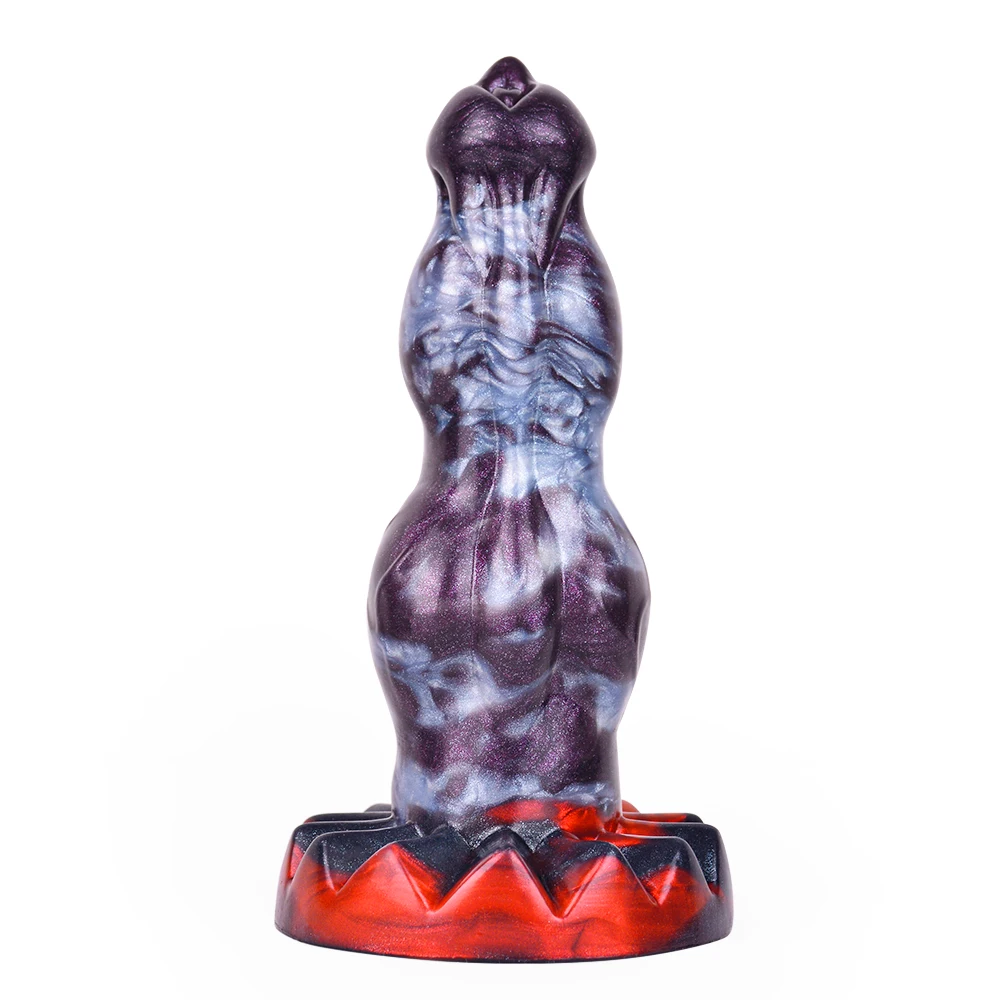 FAAK Fantasy Dog large Knot Dildo With Sucker Silicone Animal Penis Anal Plug Sex Toys For Women Men Female Masturbator Big Dong