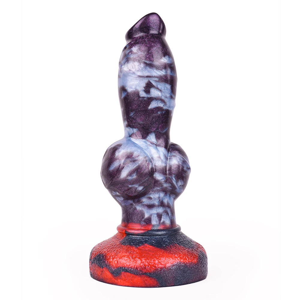 FAAK Fantasy Dog large Knot Dildo With Sucker Silicone Animal Penis Anal Plug Sex Toys For Women Men Female Masturbator Big Dong