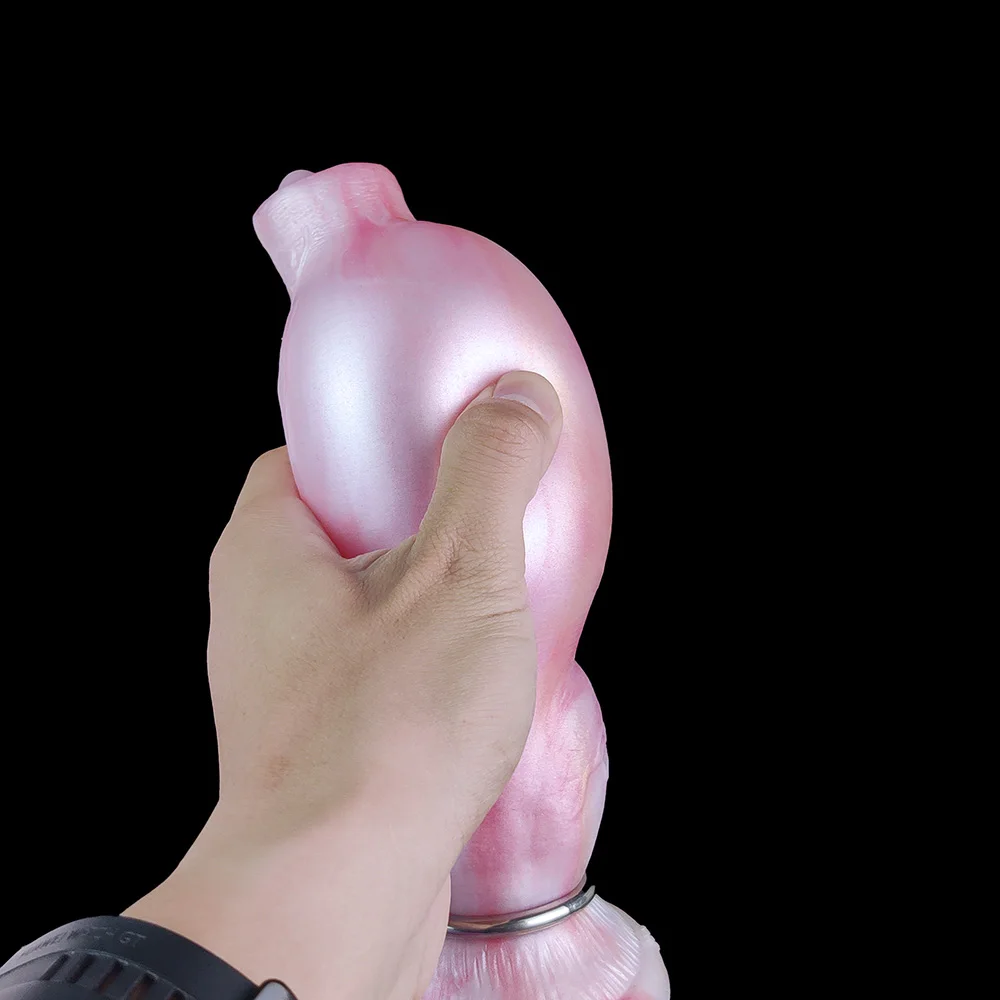 YOCY Inflatable Dildo Fantasy Dog Inflatable Anal Plug Silicone Knot Sex Toy For Women Men Dilator Prostate G-Spot Masturbator