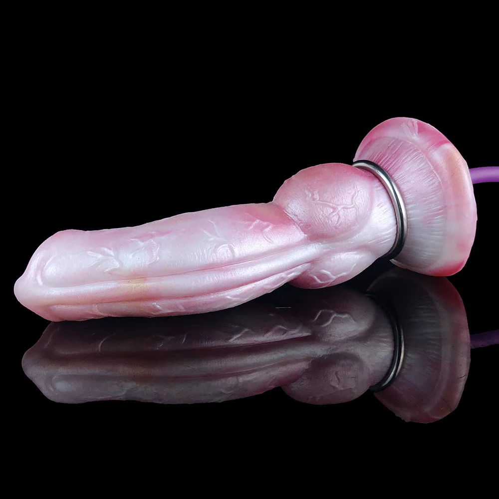 YOCY Inflatable Dildo Fantasy Dog Inflatable Anal Plug Silicone Knot Sex Toy For Women Men Dilator Prostate G-Spot Masturbator
