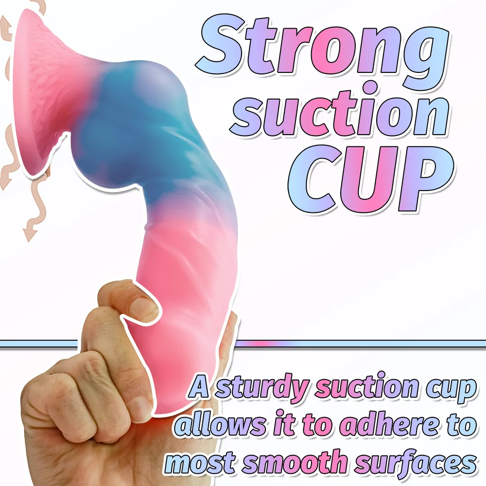 Knot Dildo Fantasy Anal Luminous Dog Dildo Silicone Monster Dildo Glow in the Dark   Animal Alien Dildo Butt Plug Gay Couple Toy