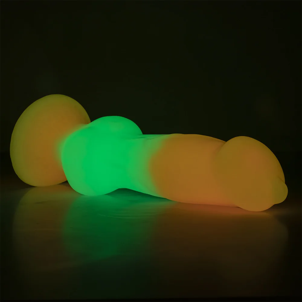 Knot Dildo Fantasy Anal Luminous Dog Dildo Silicone Monster Dildo Glow in the Dark   Animal Alien Dildo Butt Plug Gay Couple Toy