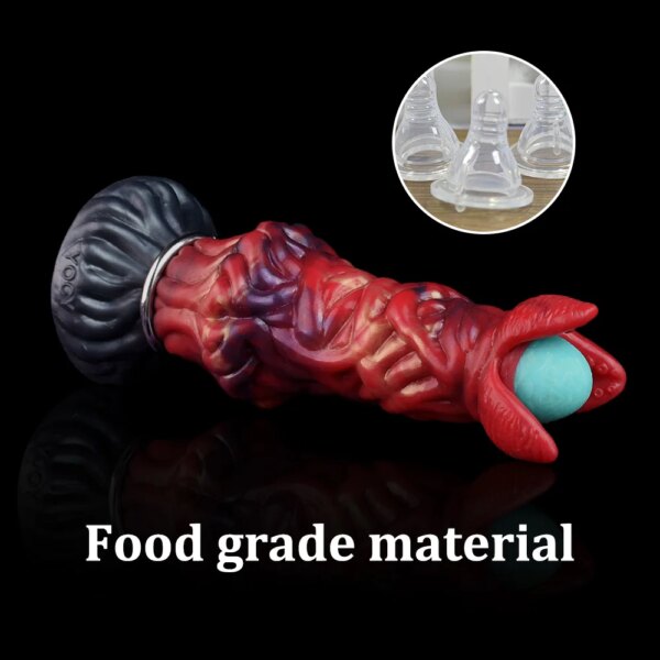 QKKQ Fantasy Ovipositors Toy Silicone Anal Plug Sex Toys Man And Woman Monster Squirting Dildo Butt Masturbate Adult Products