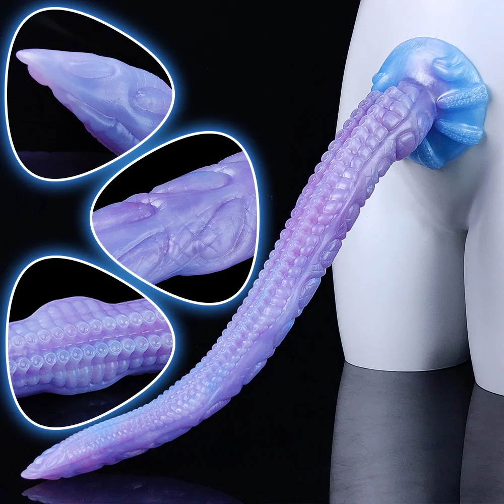 YOCY Super Long Octopus Dildo 25.59 inch Fantasy Dildo With Suction Cup Silicone Tentacle Anal Sex Toy For Women Men