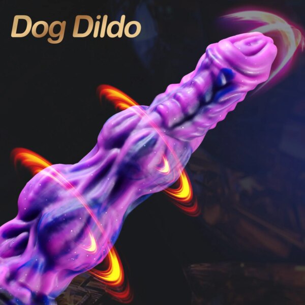 Thick Long Monster Dildo Horse Knot Huge Cock Anal Expansion Sucker Fantasy Dragon Dog Knot 9.4 inch Soft Penis Vagina Sex Toys