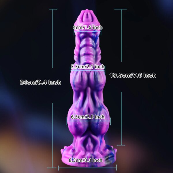 Thick Long Monster Dildo Horse Knot Huge Cock Anal Expansion Sucker Fantasy Dragon Dog Knot 9.4 inch Soft Penis Vagina Sex Toys