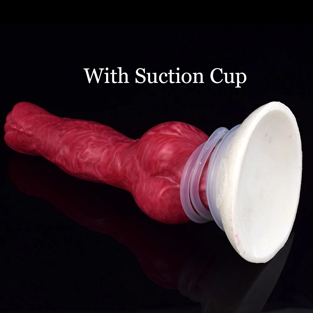 Silicone Squirting Dildo with Strong Sucker Fantasy Ejaculation Penis Big Knot Buttplug Prostate Massager Sex Toys for Men Women