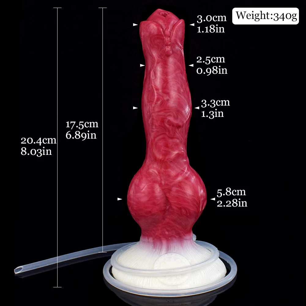 Silicone Squirting Dildo with Strong Sucker Fantasy Ejaculation Penis Big Knot Buttplug Prostate Massager Sex Toys for Men Women