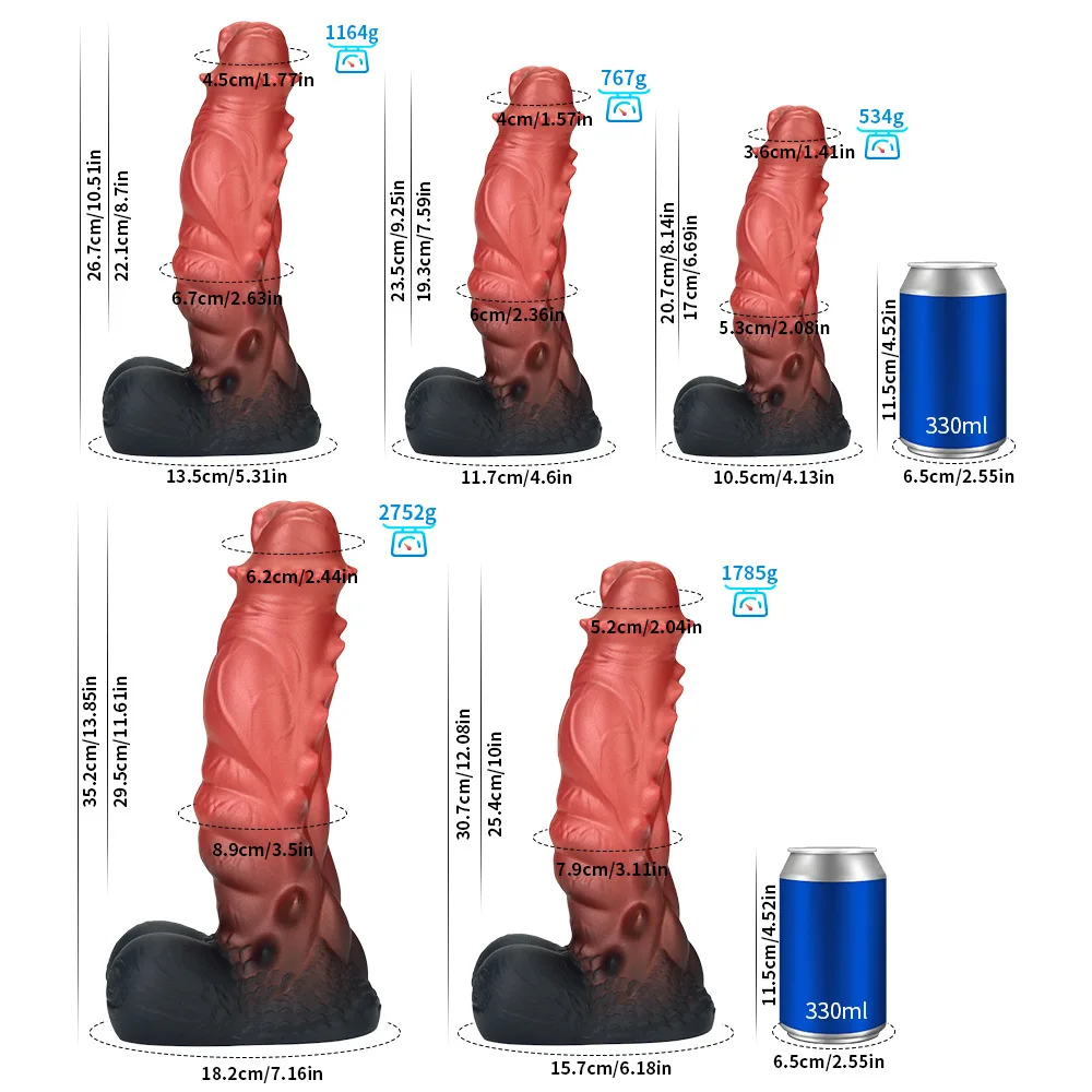 Huge Monster Fantasy Alien Realistic Dildo Long Huge Crazy Dildo Textured Dildo Soft  Silicone Anal Sex Toy For Women Men Couple