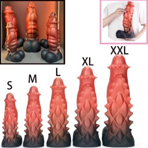 Huge Monster Fantasy Alien Realistic Dildo Long Huge Crazy Dildo Textured Dildo Soft  Silicone Anal Sex Toy For Women Men Couple