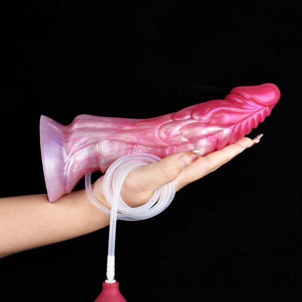 Squirting Anal Dildo Silicone Dick Curved Scales Monster Penis Vagina Anus Massage Fantasy Masturbator Sexy Toys For Women