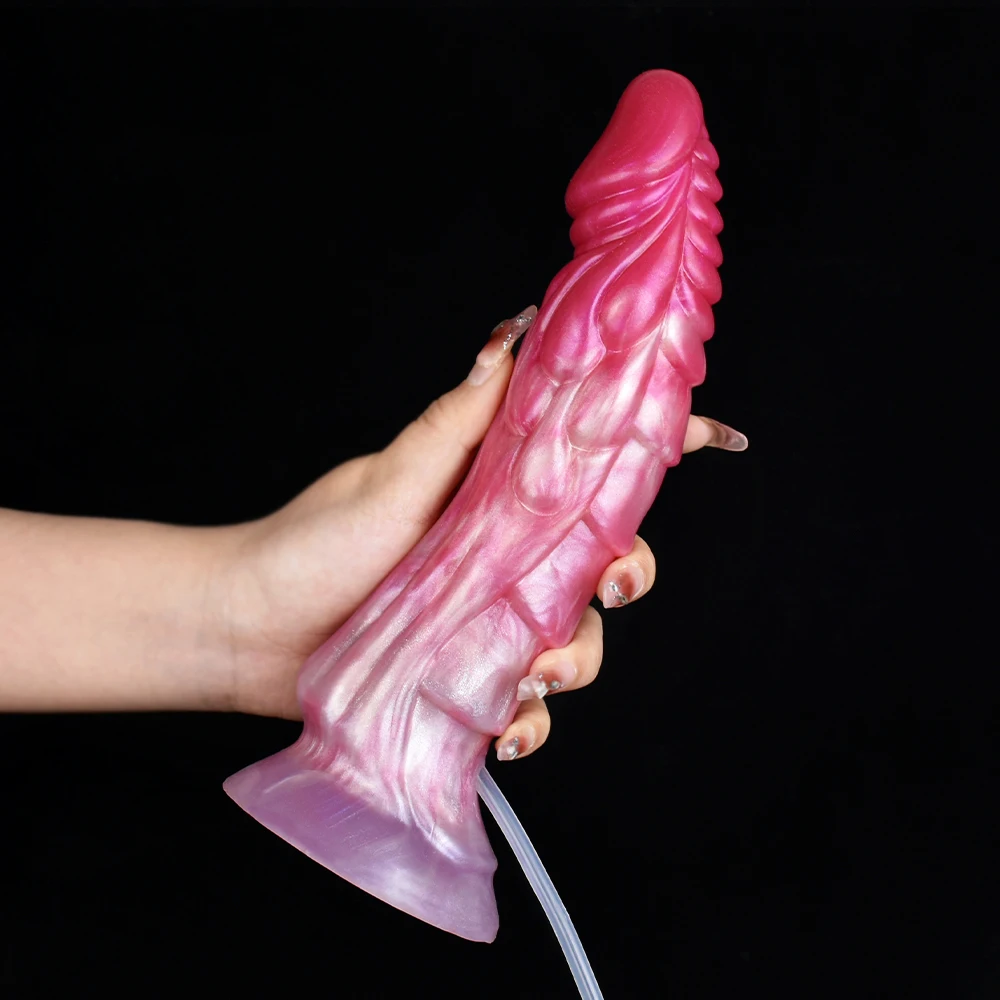 NYOTA Squirting Anal Dildo Silicone Dick Curved Scales Monster Penis Vagina Anus Massage Fantasy Masturbator Sexy Toys For Women