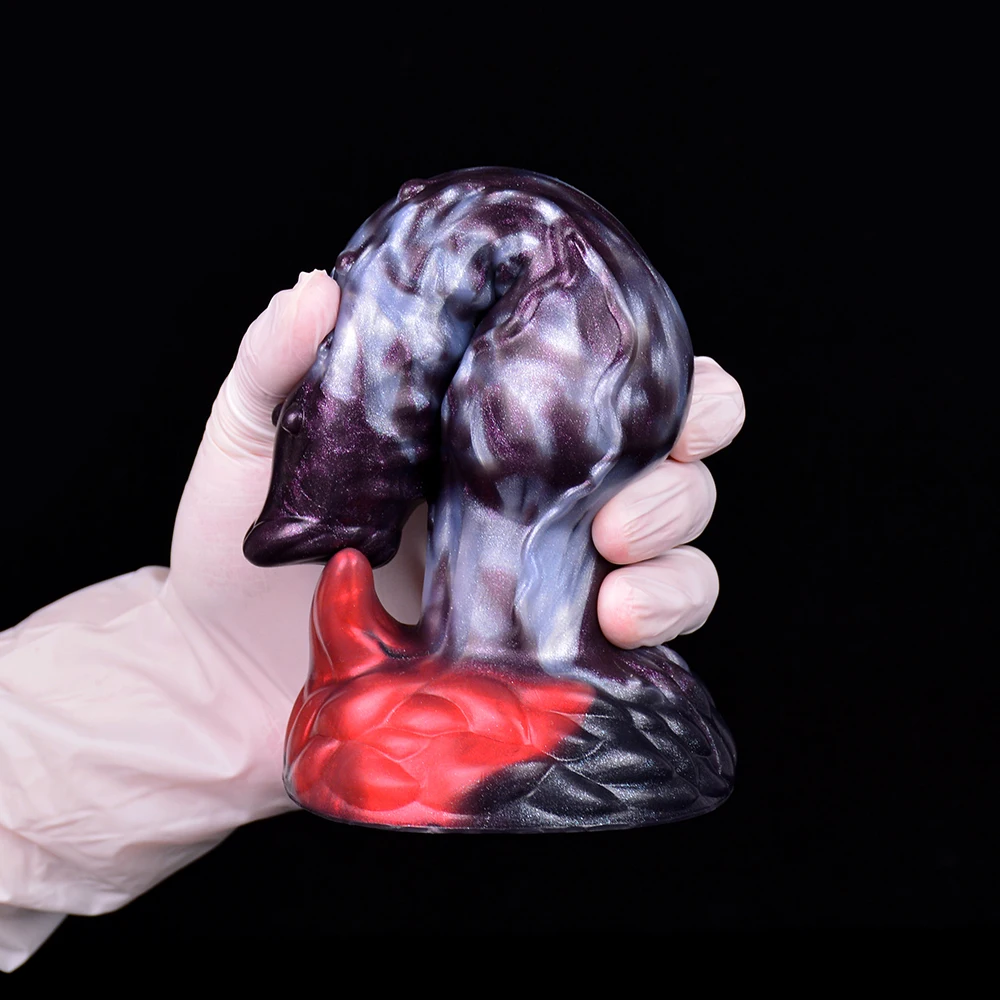 NYOTA Silicone Large Dog Knot Penis Anal Plug Fantasy Dildo Dick With Sucker Sex Toys For Women Men Masturbator Adult Erotic Toy