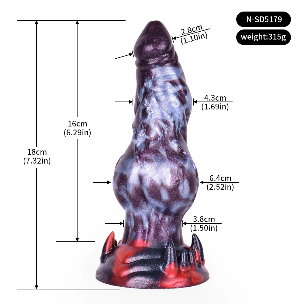NYOTA Silicone Large Dog Knot Penis Anal Plug Fantasy Dildo Dick With Sucker Sex Toys For Women Men Masturbator Adult Erotic Toy