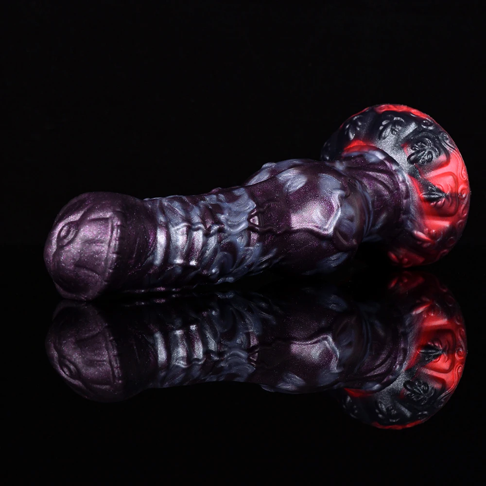 NYOTA Silicone Large Dog Knot Penis Anal Plug Fantasy Dildo Dick With Sucker Sex Toys For Women Men Masturbator Adult Erotic Toy