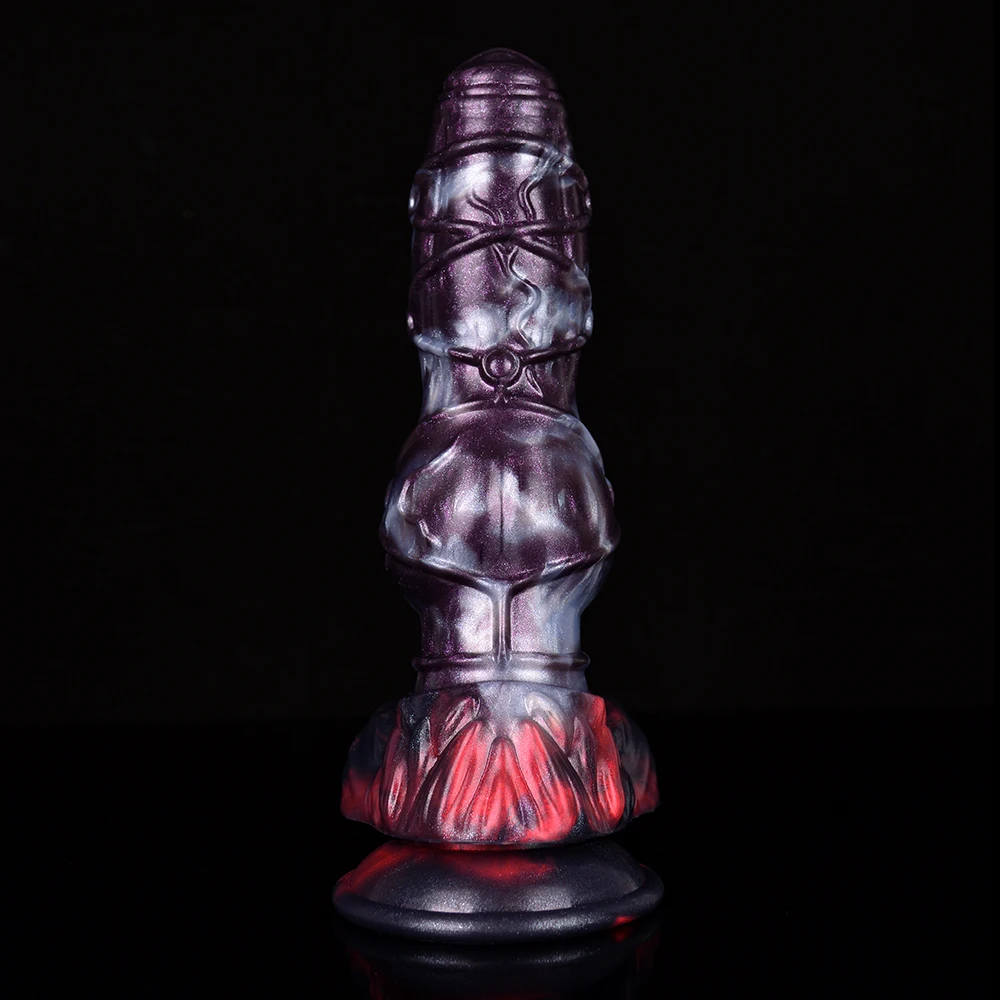 NYOTA Silicone Large Dog Knot Penis Anal Plug Fantasy Dildo Dick With Sucker Sex Toys For Women Men Masturbator Adult Erotic Toy