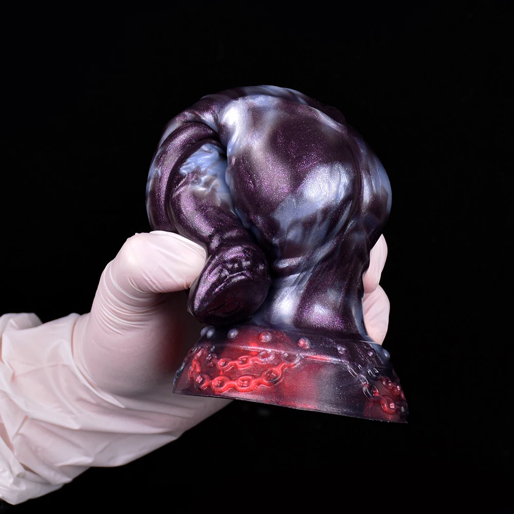 NYOTA Silicone Large Dog Knot Penis Anal Plug Fantasy Dildo Dick With Sucker Sex Toys For Women Men Masturbator Adult Erotic Toy