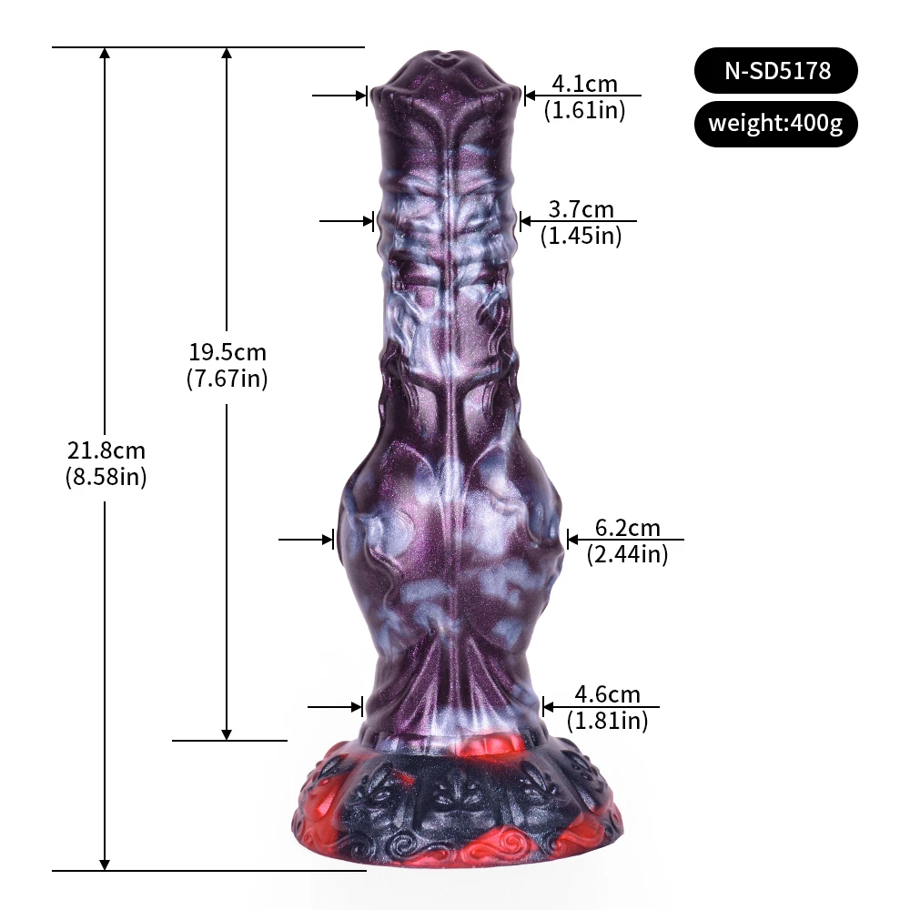 NYOTA Silicone Large Dog Knot Penis Anal Plug Fantasy Dildo Dick With Sucker Sex Toys For Women Men Masturbator Adult Erotic Toy