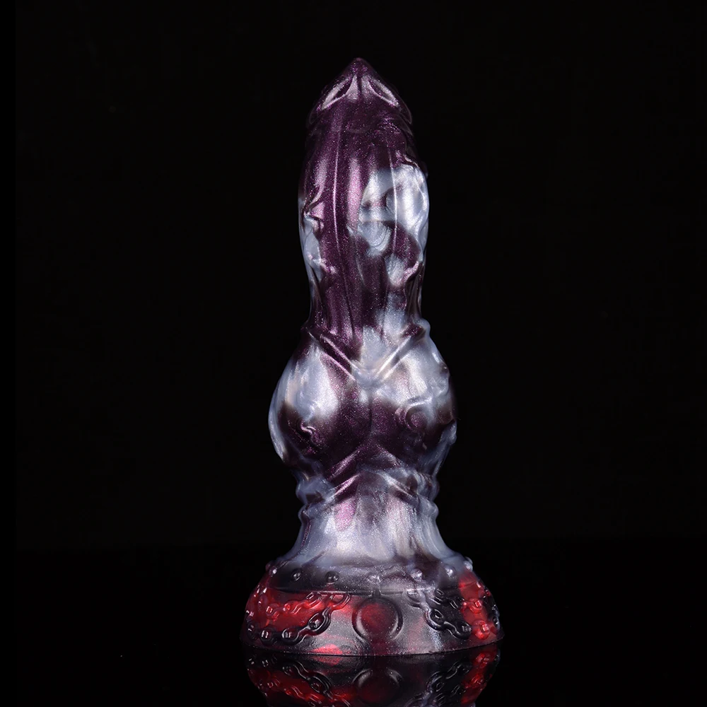 NYOTA Silicone Large Dog Knot Penis Anal Plug Fantasy Dildo Dick With Sucker Sex Toys For Women Men Masturbator Adult Erotic Toy