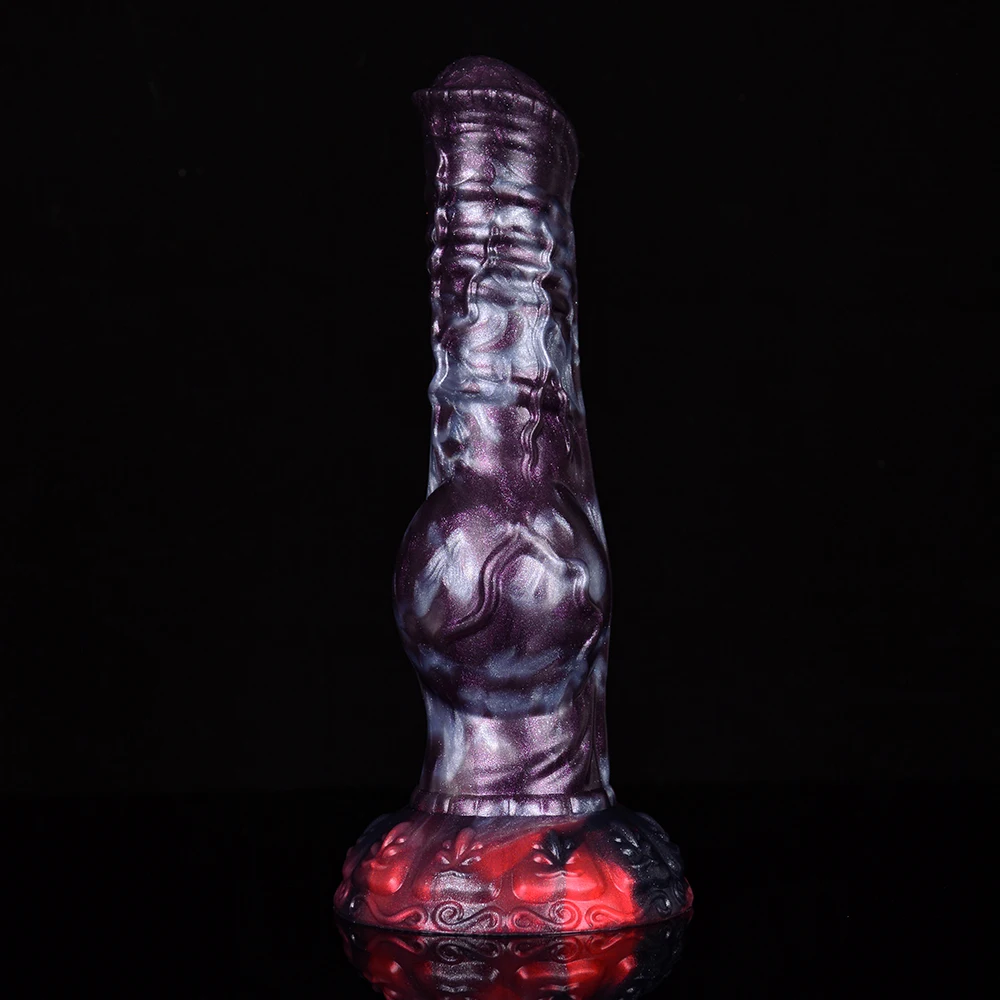 NYOTA Silicone Large Dog Knot Penis Anal Plug Fantasy Dildo Dick With Sucker Sex Toys For Women Men Masturbator Adult Erotic Toy