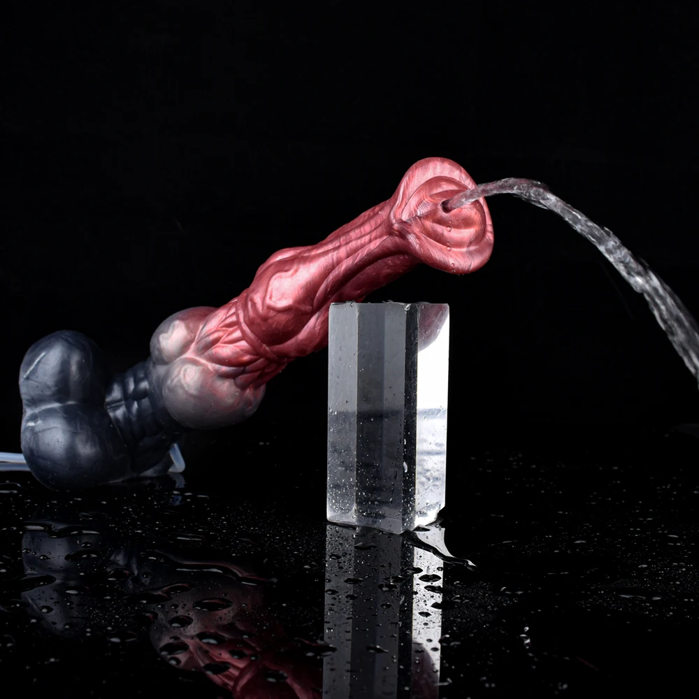 LUUK New Silicone Horse Dildo With Squirting Function Fantasy Realistic Masturbators Ejaculation Anal Plug For Women Sex Toys