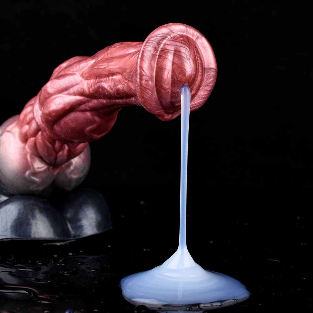 LUUK New Silicone Horse Dildo With Squirting Function Fantasy Realistic Masturbators Ejaculation Anal Plug For Women Sex Toys