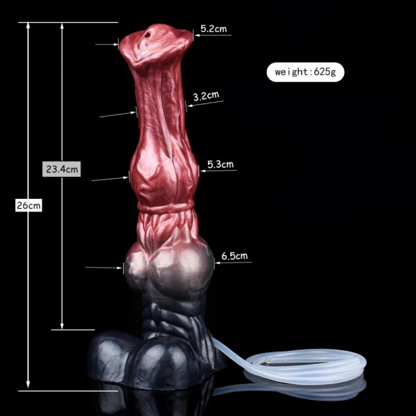 New Silicone Horse Dildo With Squirting Function Fantasy Realistic Masturbators Ejaculation Anal Plug For Women Sex Toys