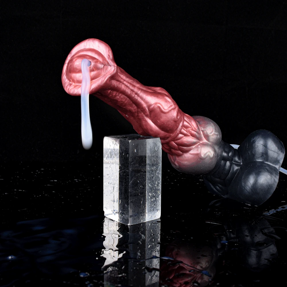 LUUK New Silicone Horse Dildo With Squirting Function Fantasy Realistic Masturbators Ejaculation Anal Plug For Women Sex Toys
