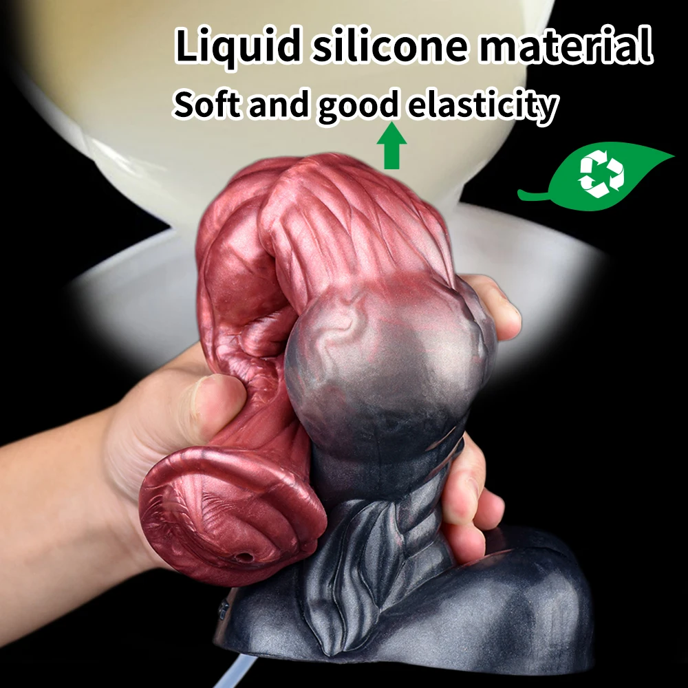 LUUK New Silicone Horse Dildo With Squirting Function Fantasy Realistic Masturbators Ejaculation Anal Plug For Women Sex Toys
