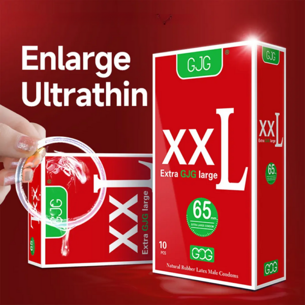 10PCS Large Size Ultra-Sensitive Condoms 65MM Ultrathin Extra Lubrication Large XXL Sex Toys Penis Sleeves for Men Passionate