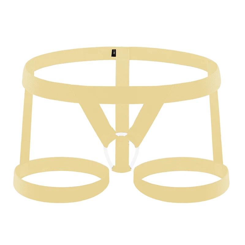 CLEVER-MENMODE Men's Sexy Thong Bondage Underwear Legging Belt Cockring Suspender Band Fetish Flirting Erotic Lingerie