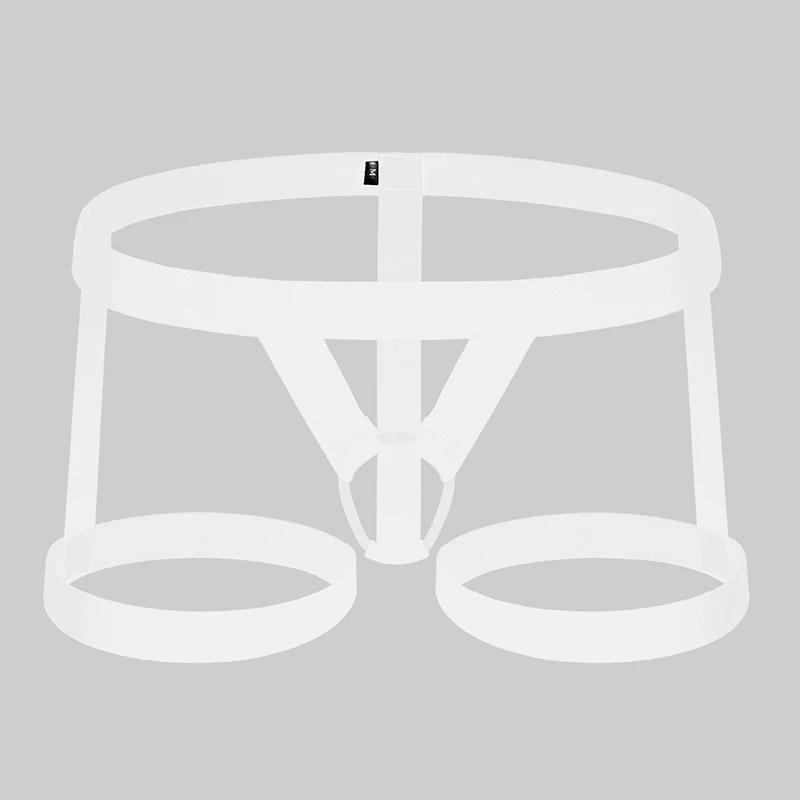 CLEVER-MENMODE Men's Sexy Thong Bondage Underwear Legging Belt Cockring Suspender Band Fetish Flirting Erotic Lingerie