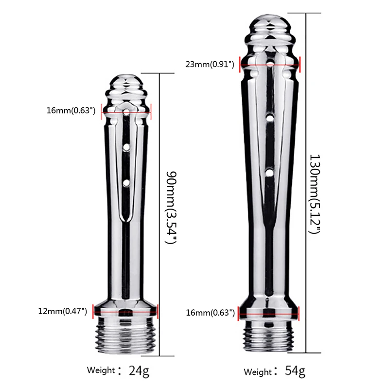 1PCS Anal Cleaning Shower Head Metal Anus Enema Vaginal Washing Douche Cleaner