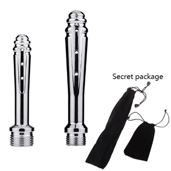 1PCS Anal Cleaning Shower Head Metal Anus Enema Vaginal Washing Douche Cleaner
