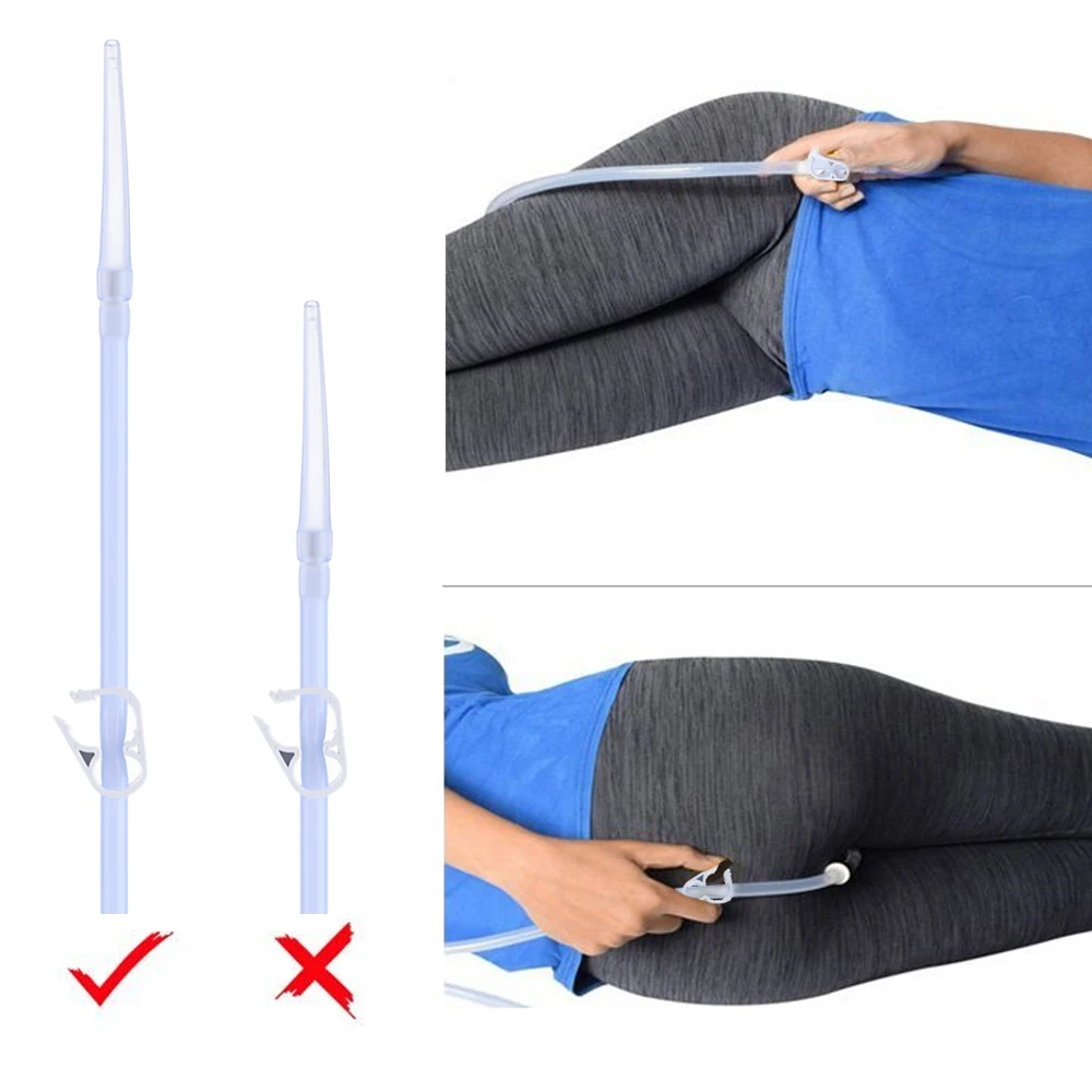 2L Enema Bag Kit Reusable Silicone Vaginal Anal Washing with 4 Nozzles Colon Cleansing Water Detoxified Health Care