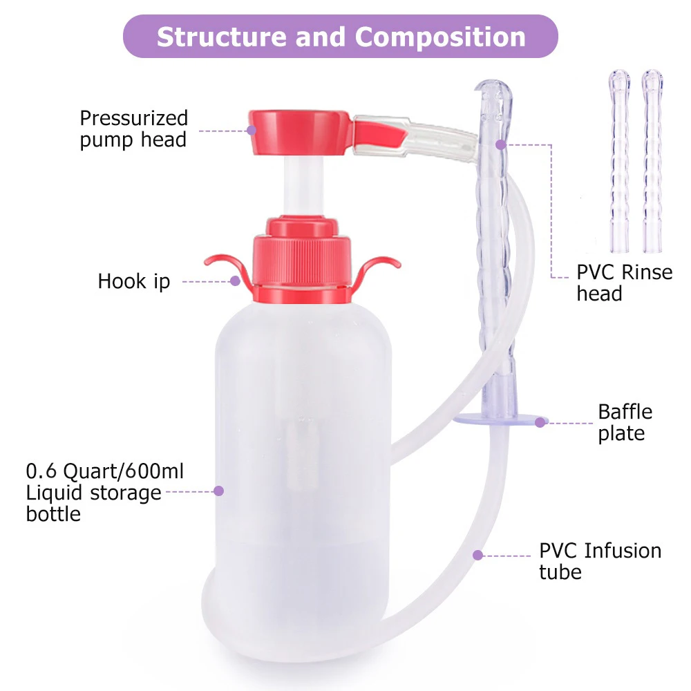 1PCS 600ML Rectal Syringe Clean Stream Anal Douche Enema Colon Cleaner Kit For Women Vaginal Clearner Anal Douche Enema Tool 1PCS 600ML Rectal Syringe Clean Stream Anal Douche Enema Colon Cleaner Kit For Women Vaginal Clearner Anal Douche Enema Tool