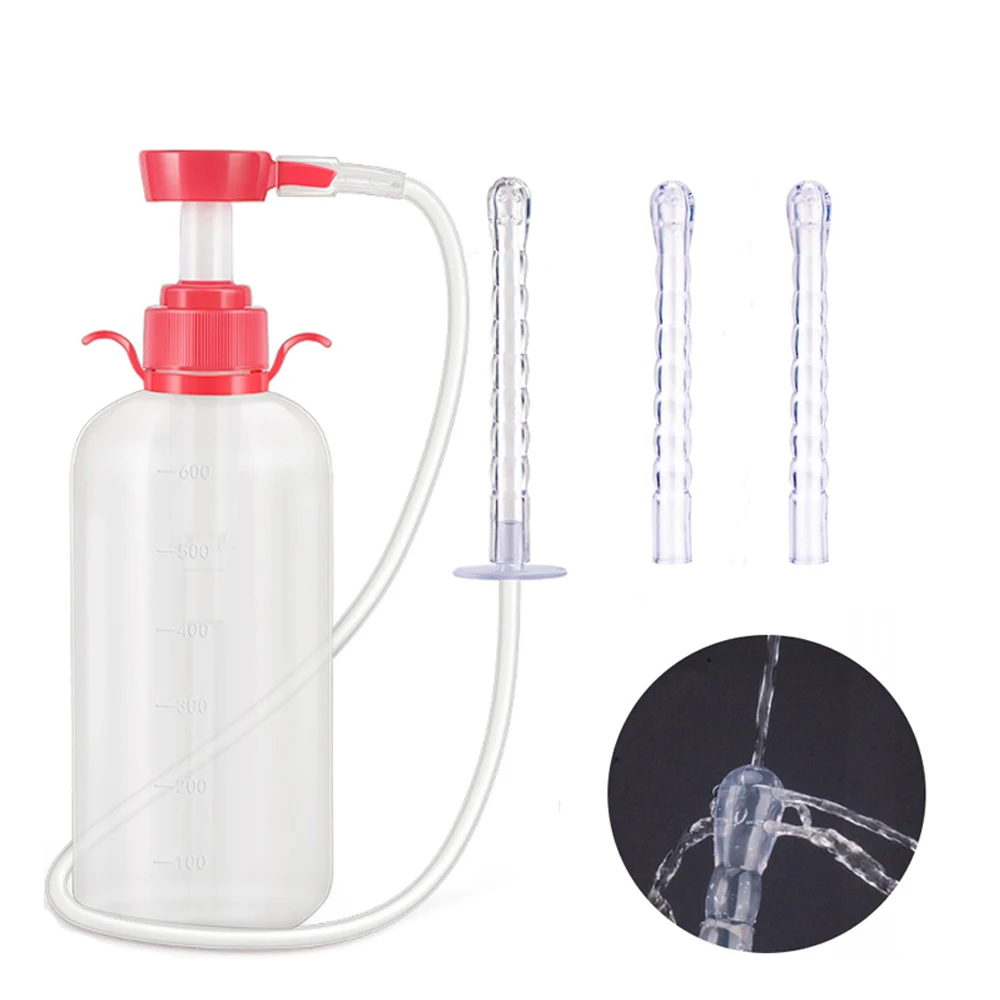 1PCS 600ML Rectal Syringe Clean Stream Anal Douche Enema Colon Cleaner Kit For Women Vaginal Clearner Anal Douche Enema Tool 1PCS 600ML Rectal Syringe Clean Stream Anal Douche Enema Colon Cleaner Kit For Women Vaginal Clearner Anal Douche Enema Tool