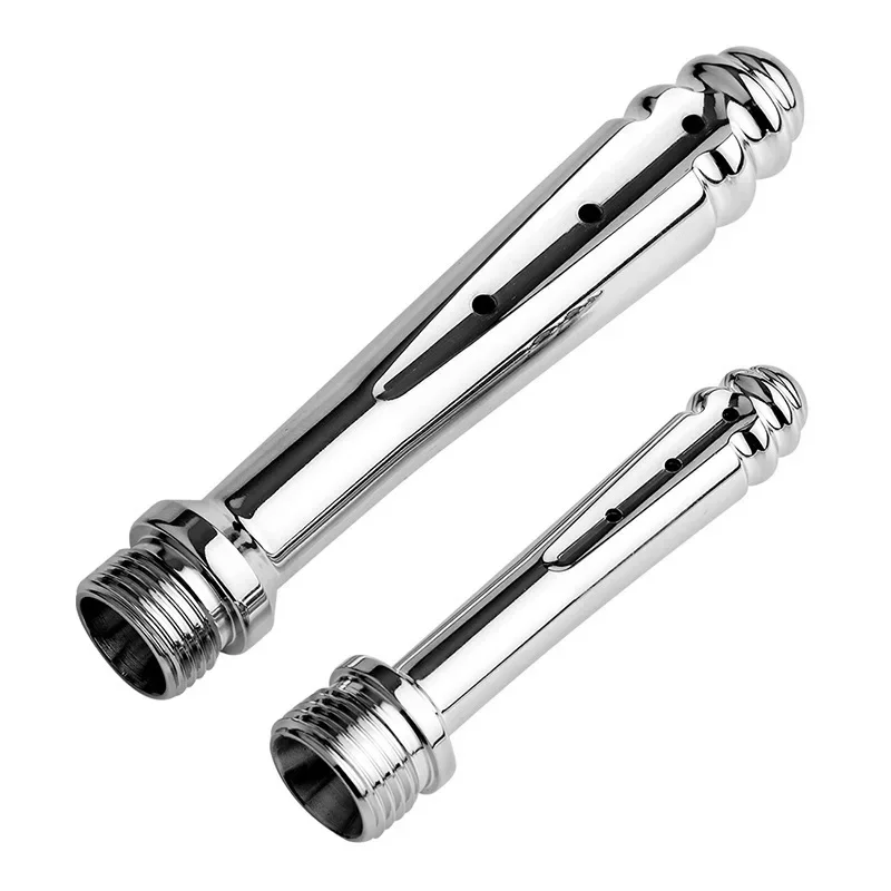 Stainless steel Bidet Faucets Rushed Anal Douche Shower Cleaning Enemator Enema Metal Anal Cleaner Butt Plugs Tap