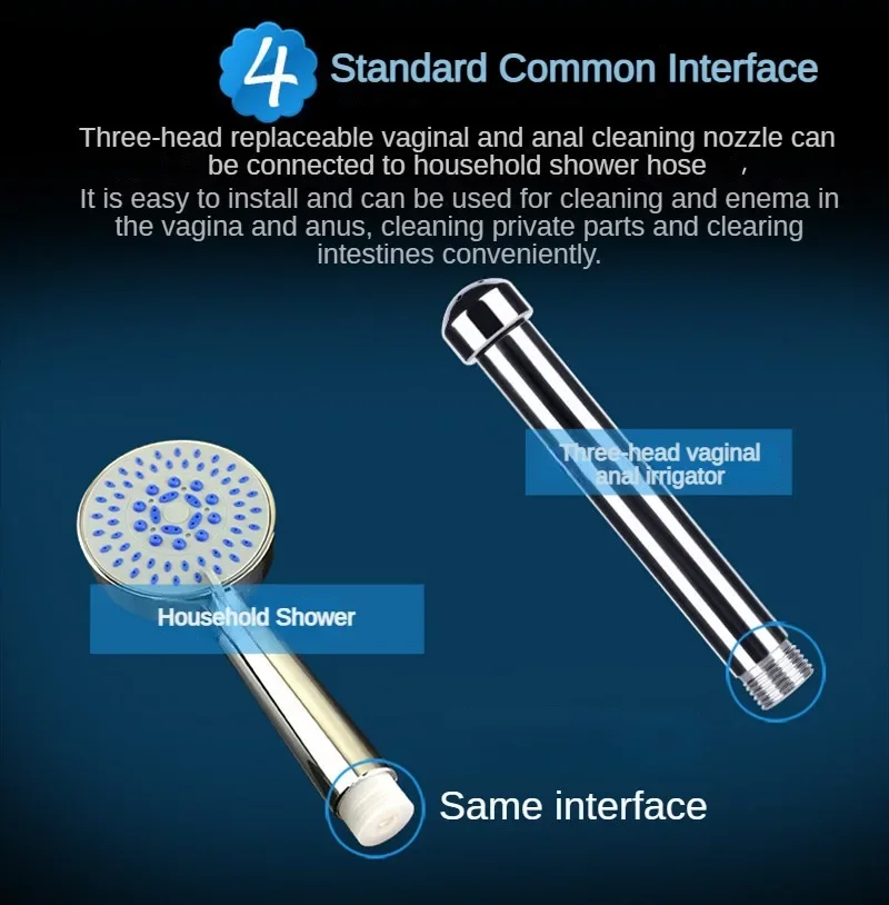 Stainless steel Bidet Faucets Rushed Anal Douche Shower Cleaning Enemator Enema Metal Anal Cleaner Butt Plugs Tap