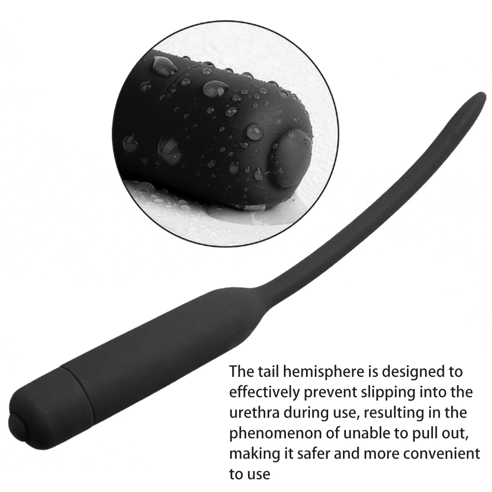 10 Frequency Urethral Vibrator Catheter Penis Plug Sex Toy for Men Vibrating Urethral Plug Penis Insertion Urethra Sound Dilator 10 Frequency Urethral Vibrator Catheter Penis Plug Sex Toy for Men Vibrating Urethral Plug Penis Insertion Urethra Sound Dilator