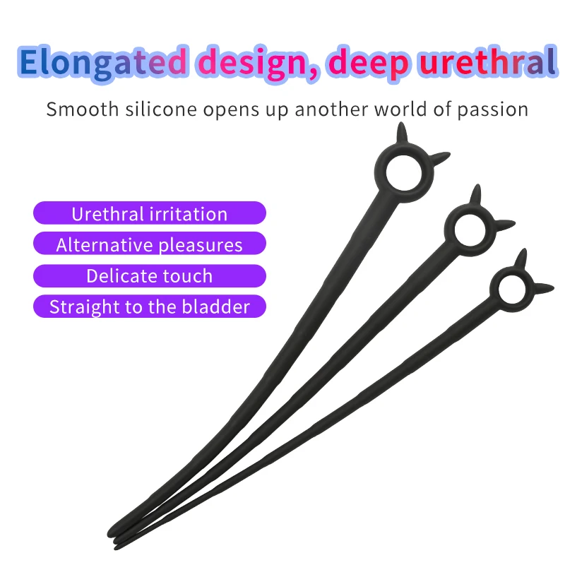 Silicone Horse Eye Stick Penis Plug Urethra Beads Urethral Stimulator Sounding Urethral Masturbation Climax Sex Toys for Men Silicone Horse Eye Stick Penis Plug Urethra Beads Urethral Stimulator Sounding Urethral Masturbation Climax Sex Toys for Men