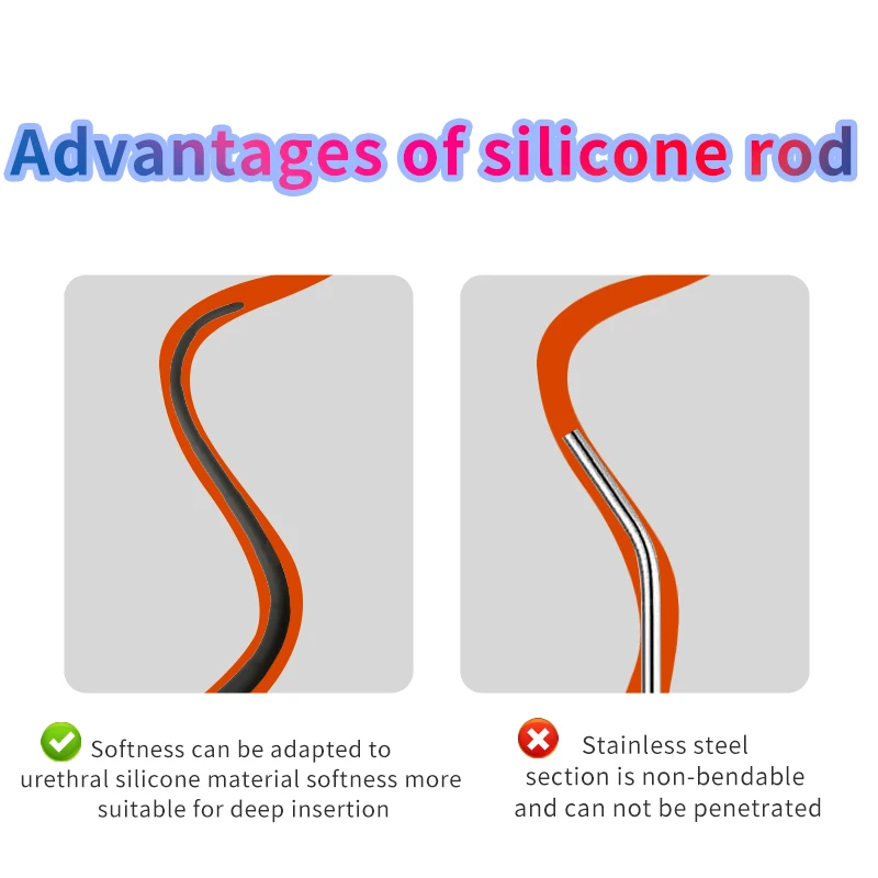 Silicone Horse Eye Stick Penis Plug Urethra Beads Urethral Stimulator Sounding Urethral Masturbation Climax Sex Toys for Men Silicone Horse Eye Stick Penis Plug Urethra Beads Urethral Stimulator Sounding Urethral Masturbation Climax Sex Toys for Men