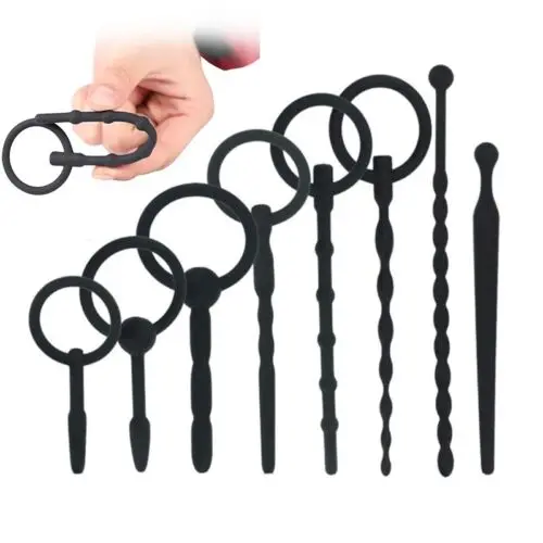 Silicone Urethra Catheter Penis Plug Tube Urethral Dilator Stretching Horse Eye Stimulation Adult Sex Toys for Men Masturbation