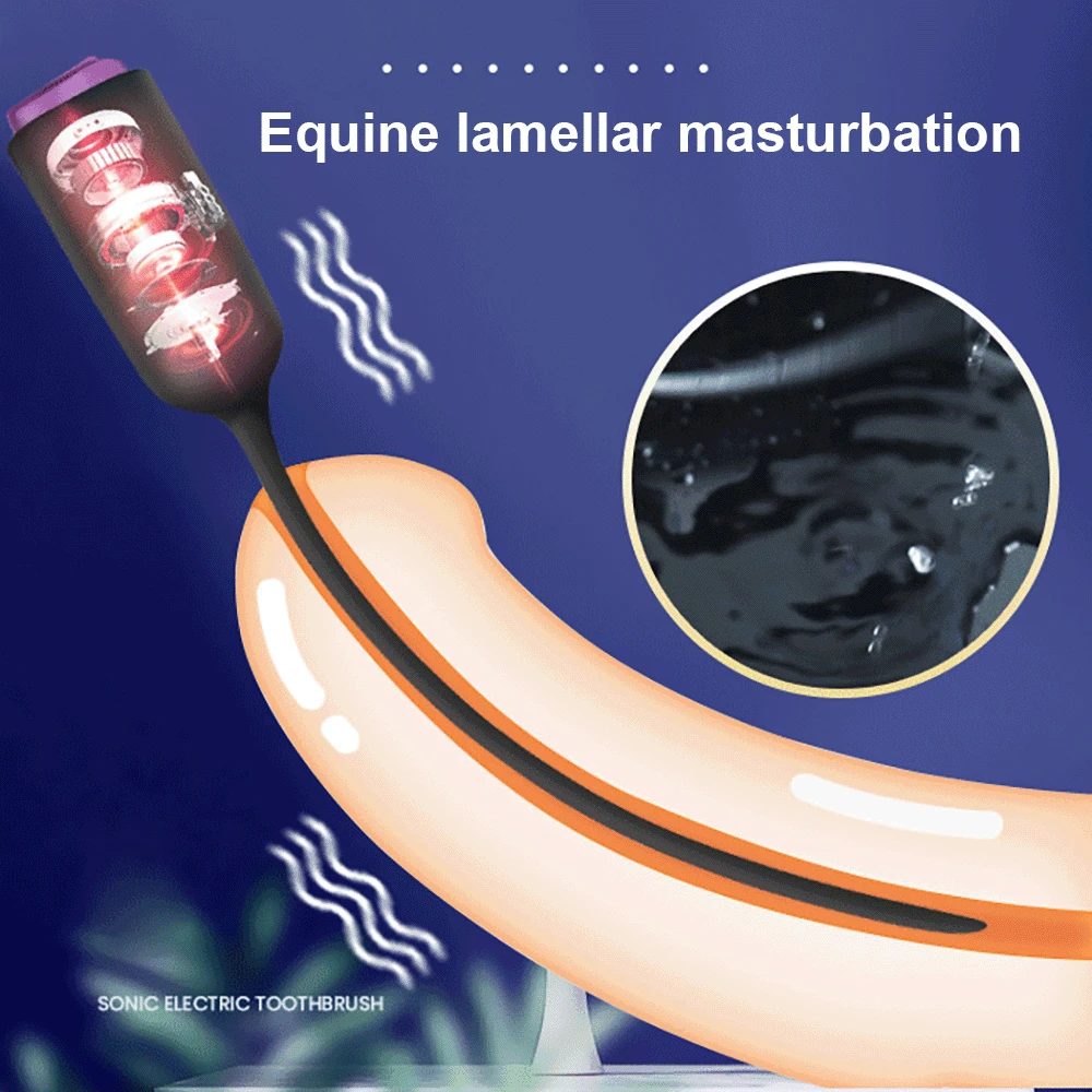 Male Penis Urethral Vibrator Ejaculation Delay Toy Urethral Catheter Penis Plug Cock Dilator Glans Prostate Stimulator Sex Toys