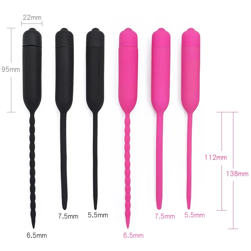 Male Urethral Vibrator 10 Frequency Vibrating Urethra Stimulation Penis Plug Insertion Urethra Sound Dilator Sex Toy for Man Gay Male Urethral Vibrator 10 Frequency Vibrating Urethra Stimulation Penis Plug Insertion Urethra Sound Dilator Sex Toy for Man Gay