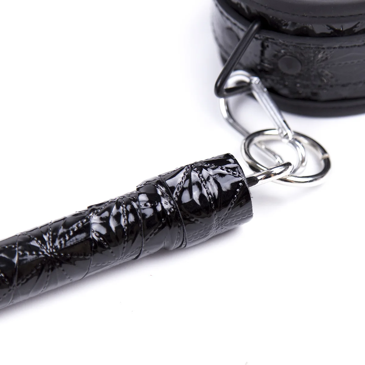 PU Leather Metal Steel Spreader Bar BDSM Bondage Handcuffs Wrist Ankle Accessory Restraint Slave Cosplay Set Sex Toys for Couple