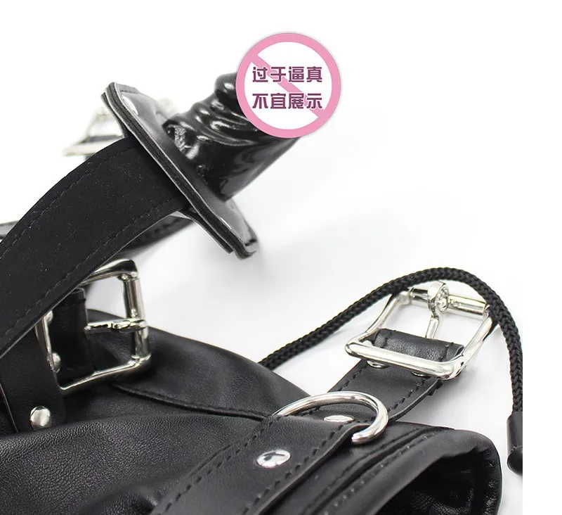 BDSM Fetish Bondage Gimp Hood Sensory Deprivation With Drool Pecker Gag Slave Bondage Sex Toys for Couples