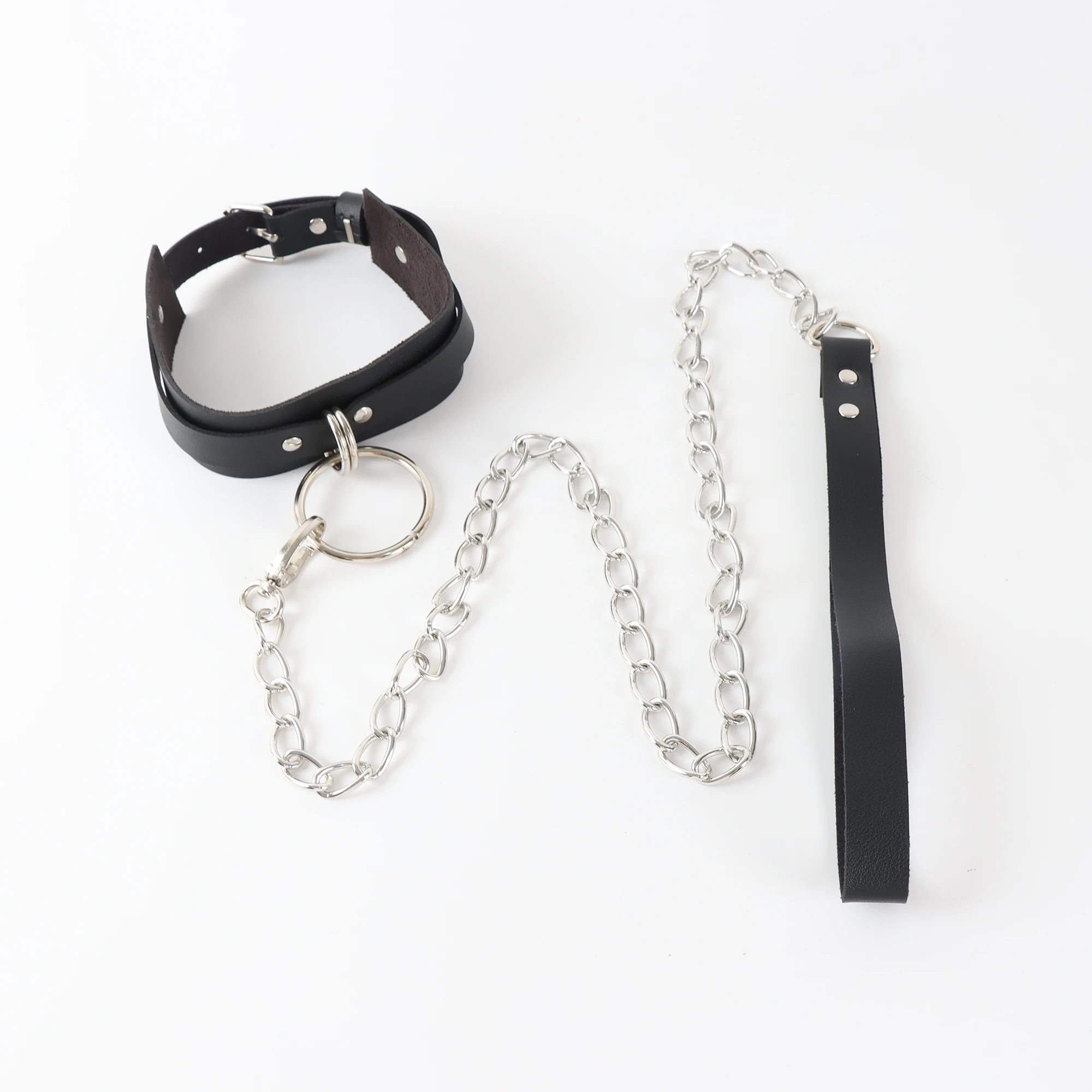 Sex Toys Slave Bondage Collar Erotic Leash Adjustable Necklace PU Leather BDSM Choker for Women Sexual Couples Adult Games