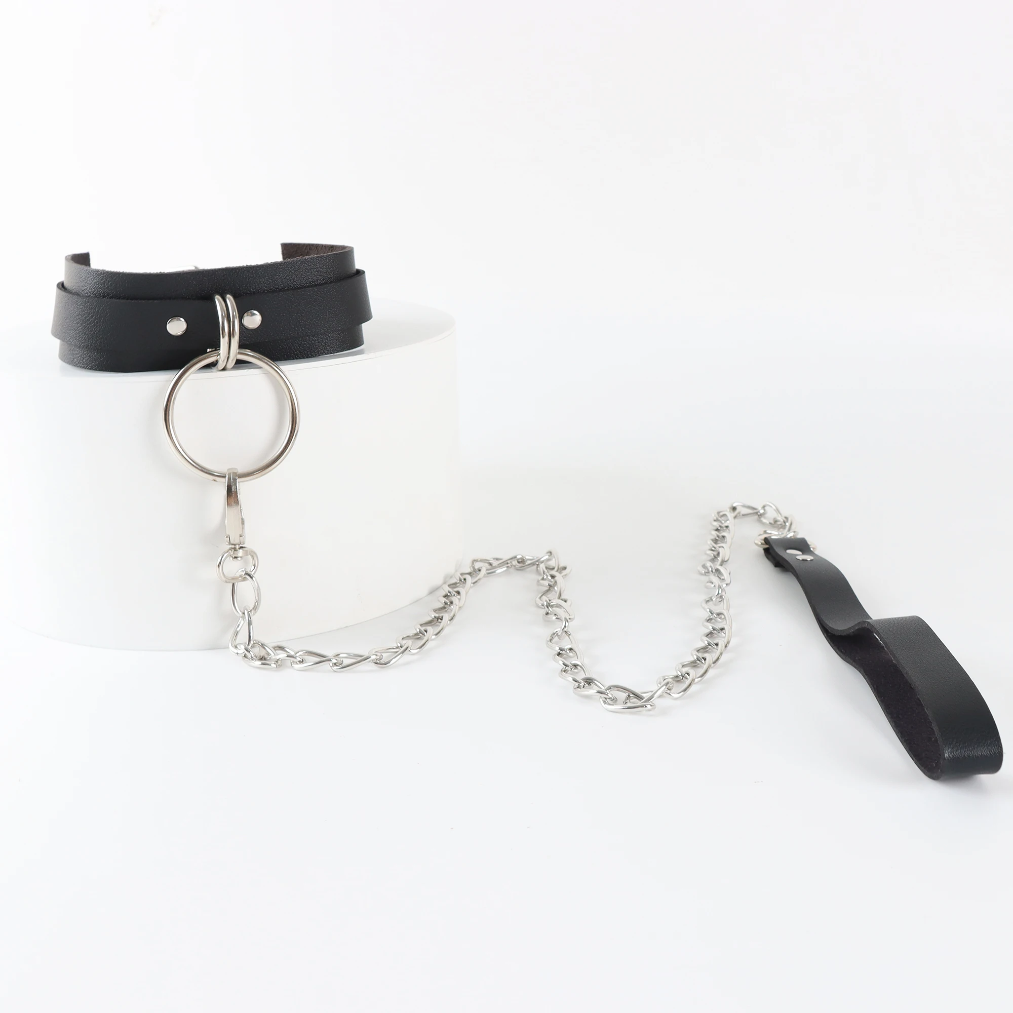 Sex Toys Slave Bondage Collar Erotic Leash Adjustable Necklace PU Leather BDSM Choker for Women Sexual Couples Adult Games